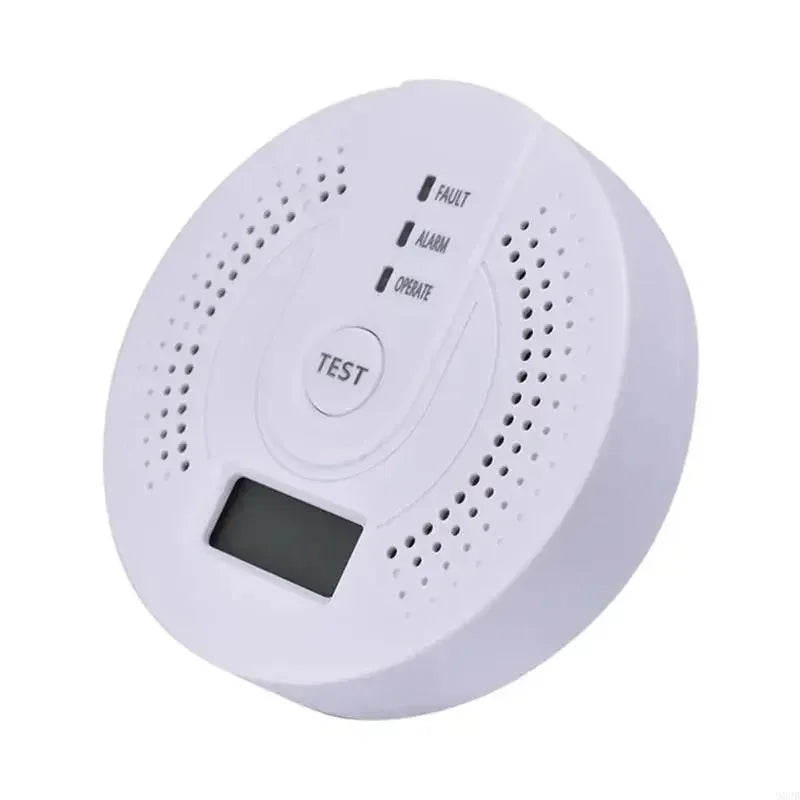 UL2034 CO Detector Alarm – LCD Display, High Sensitivity CO Detector Alarm P3 White