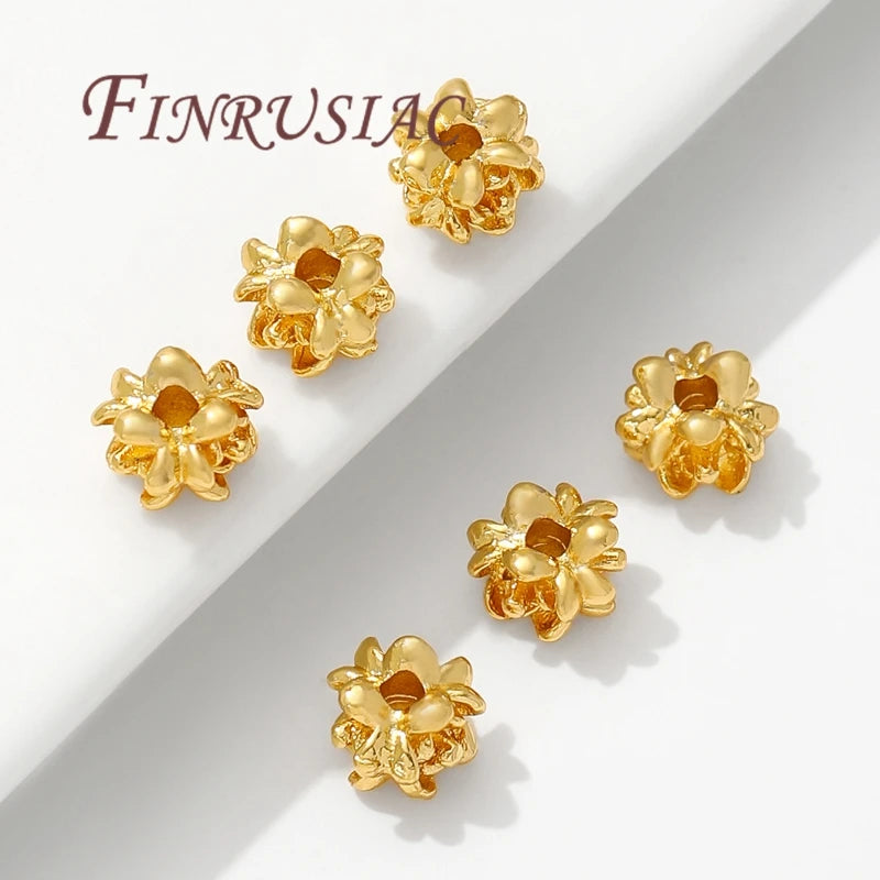 18K Gold Plated Spacer Beads for DIY Jewelry Making Jewelry Spacer Beads P3