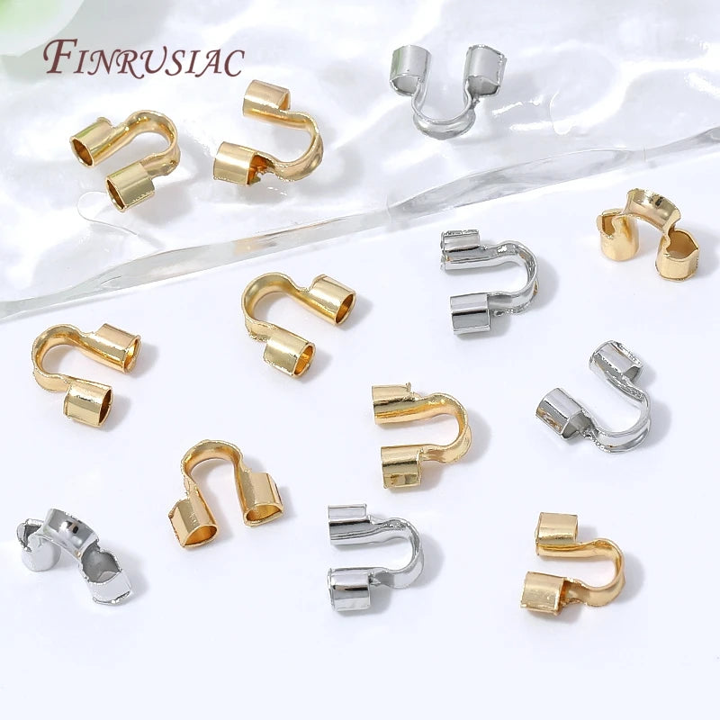 18K Gold Plated Wire Guard U-Loop DIY Jewelry Findings Jewelry Making Findings P3