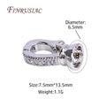 18K Gold Plated Zircon Necklace Clasp – DIY Jewelry Findings Jewelry Clasp Findings P3 Rhodium Plated 3 Pieces