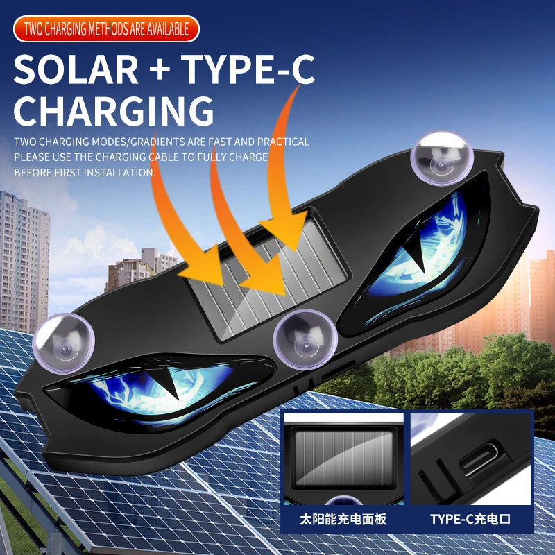 Solar Car Window LED Light | Vibration Activated Auto On/Off Car LED Light P3