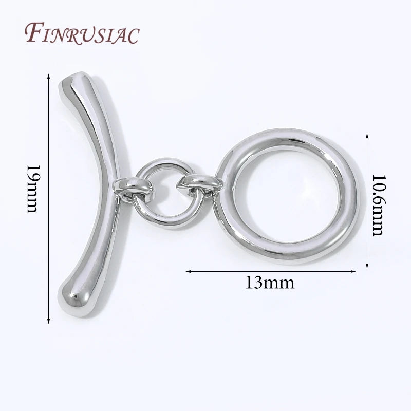18K Gold Plated OT Toggle Clasp – Brass DIY Jewelry Connector