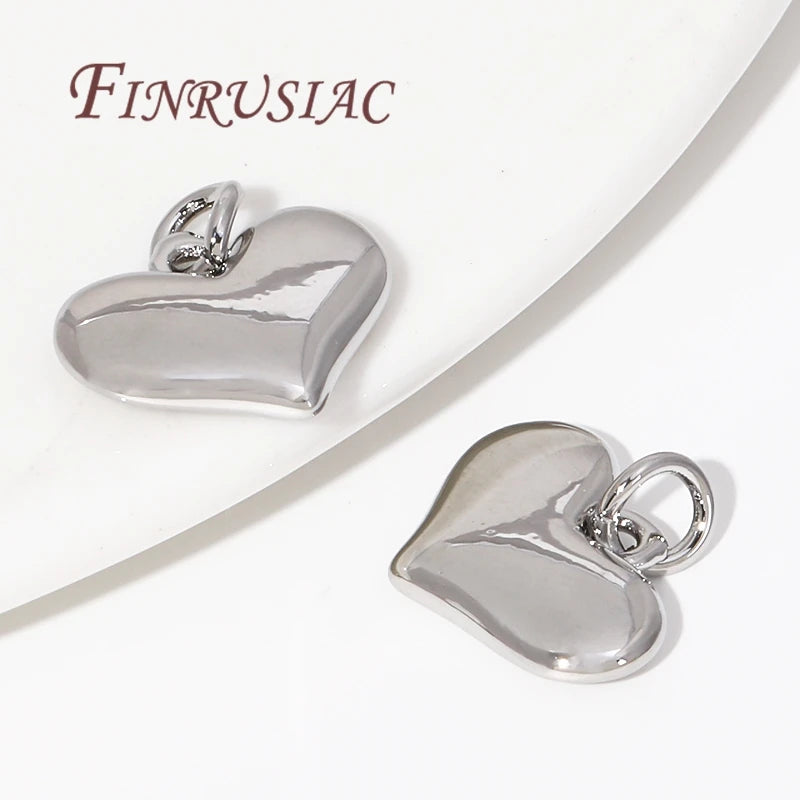 18K Gold Plated Heart Pendants for DIY Jewelry – 2 Sizes Jewelry Pendant Findings P3