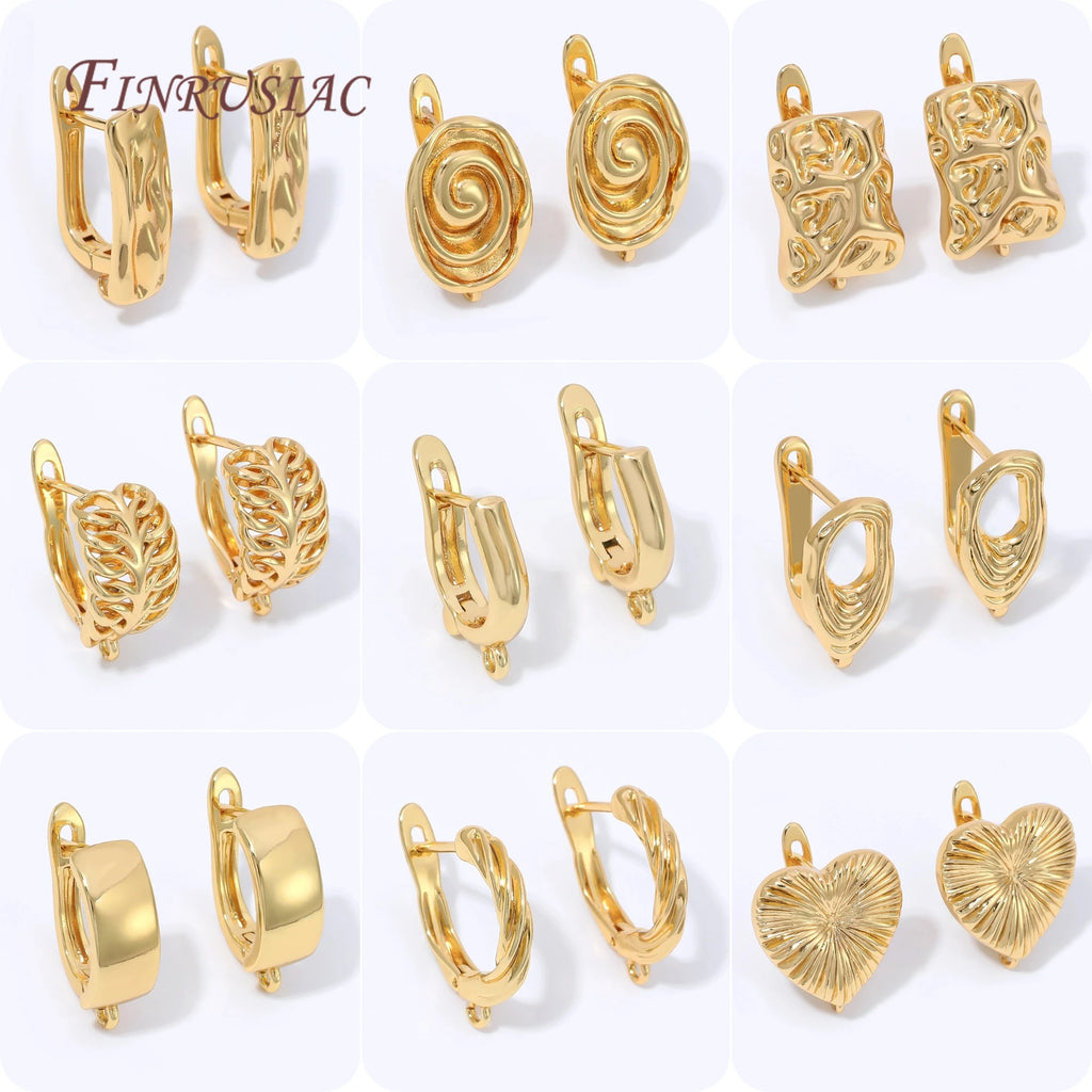 18K Gold Plated French Lever Back Earring Hooks | Hypoallergenic Earring Hooks Findings P3