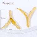 18K Gold Plated Twig Branch Bead Caps – DIY Jewelry Findings Jewelry Bead Caps P3 18K Real Gold Plated 4 pieces