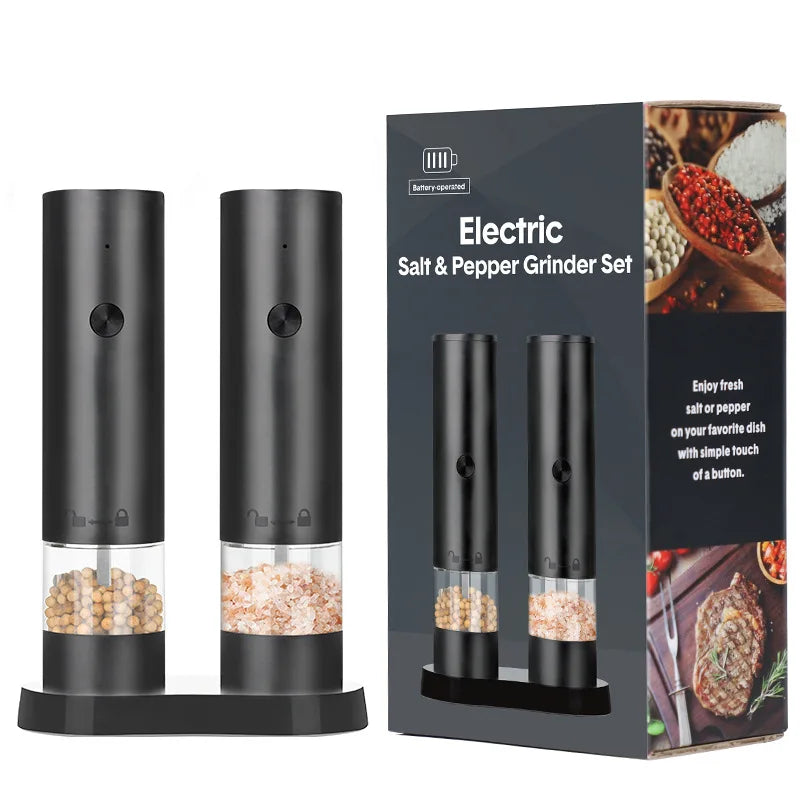 CLITON USB Rechargeable Automatic Salt & Pepper Grinder Mill Electric Spice Grinder P3 SW-WG36U