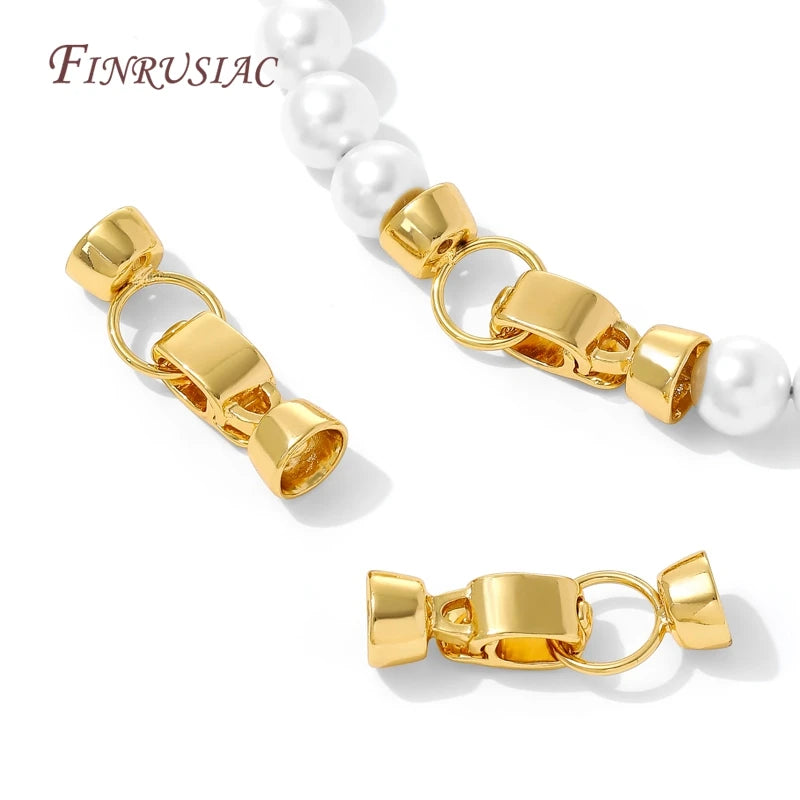 18K Gold Plated Brass Pearl Clasps – DIY Jewelry Findings Jewelry Clasp Findings P3