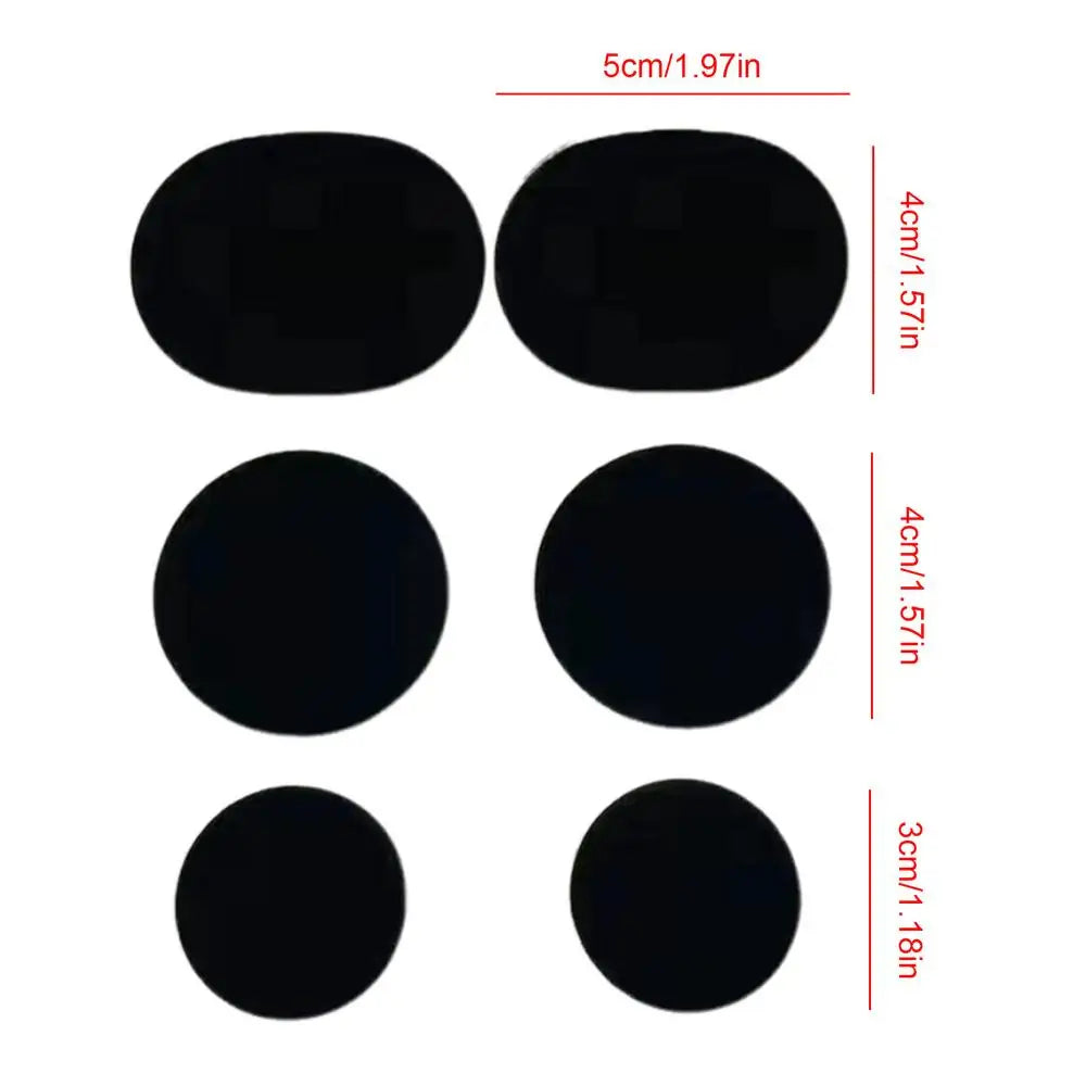 6-Pack Self-Adhesive Shoe Repair Patches – Heel & Toe Fix Shoe Repair Patches P3 Black
