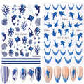 Blue Ocean Nail Art Stickers – Whale & Starfish Decals 2pcs Nail Art Stickers P3 STZ-CS361 385