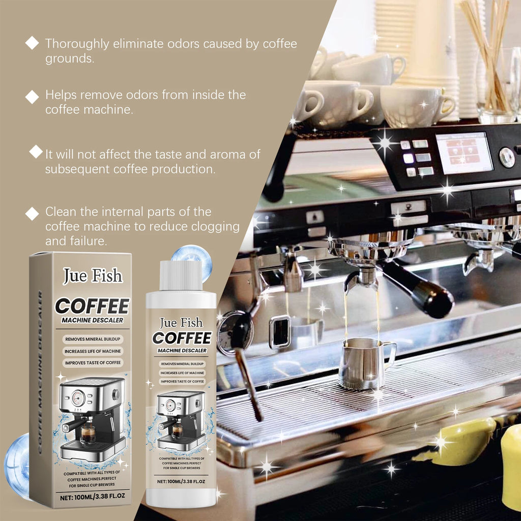 Jue-Fish Coffee Machine Descaler & Cleaning Agent 100ml Coffee Machine Descaler P3