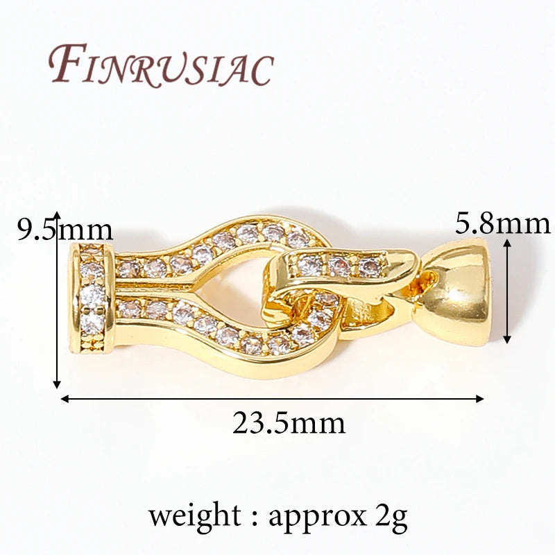 18K Gold Plated Clasp for Bracelet & Necklace – DIY Findings Jewelry Clasp Findings P3 18K Real Gold Plated 2 pieces