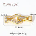 18K Gold Plated Clasp for Bracelet & Necklace – DIY Findings Jewelry Clasp Findings P3 18K Real Gold Plated 2 pieces