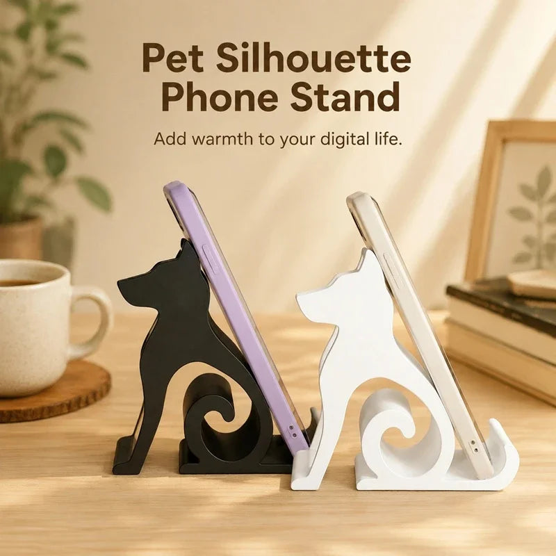 Cute Dog Figurine Phone Stand – Anti-Slip Desk Phone Holder Desk Phone Stand P3