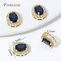 18K Gold Plated Oval CZ Spacer Beads – Multicolor Crystal DIY Jewelry Making Beads P3 18K Gold Plated 2 pieces
