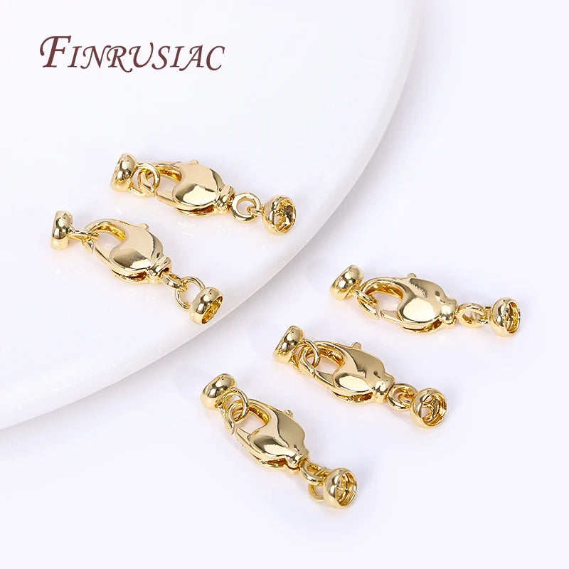 18K Gold Plated Brass Lobster Clasps – DIY Jewelry Findings Jewelry Findings P3