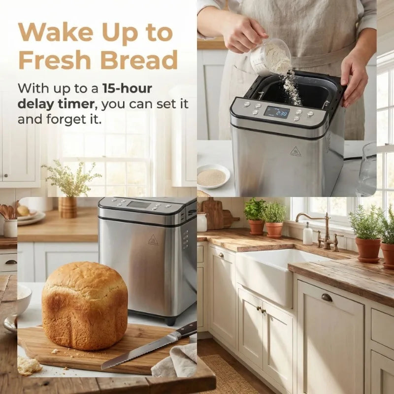 700W Automatic Bread Maker Machine | Home Dough & Baking Bread Maker Machine P3