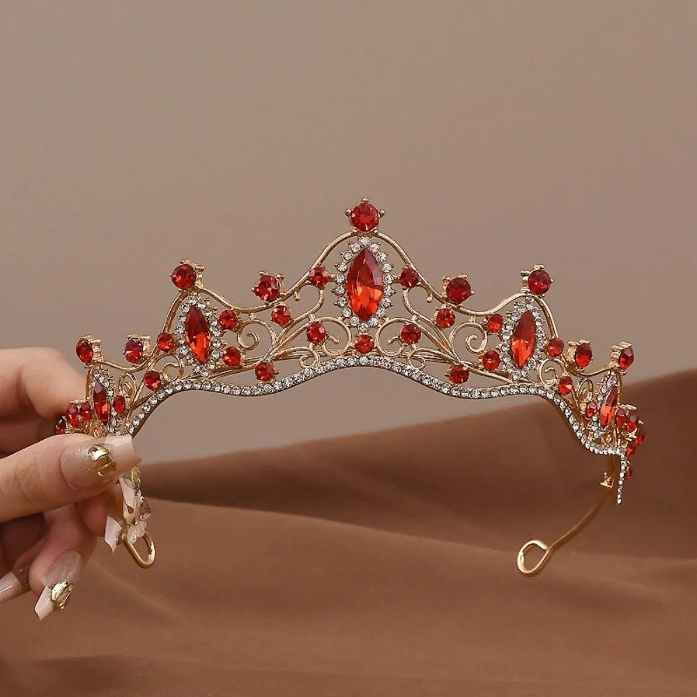 Rhinestone Crystal Tiara Crown Headband – Bridal & Party Crystal Crown Headband P3
