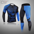 Men's Thermal Compression Long Johns Set – Quick-Dry Sport Thermal Underwear Set P3 Sets S