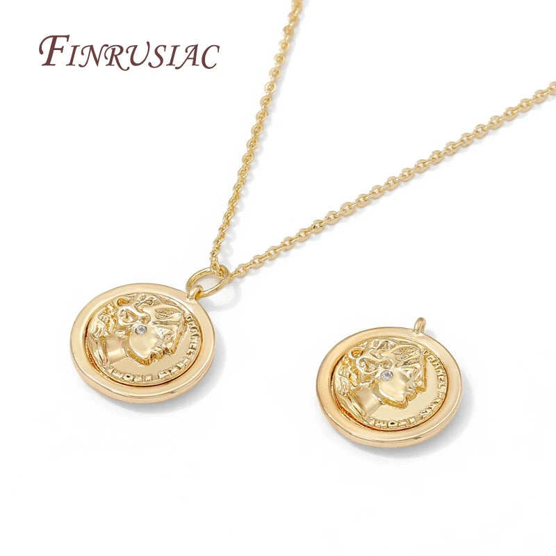 18K Gold Plated Elizabeth Charm Pendants | DIY Jewelry Making Jewelry Charm Pendant P3