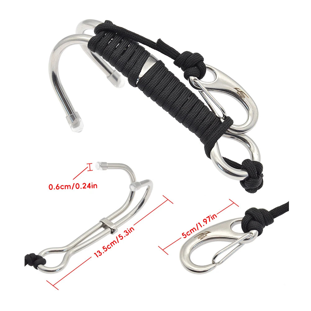 Double Head Scuba Diving Reef Hook | 316 Stainless Steel Diving Reef Hook P3