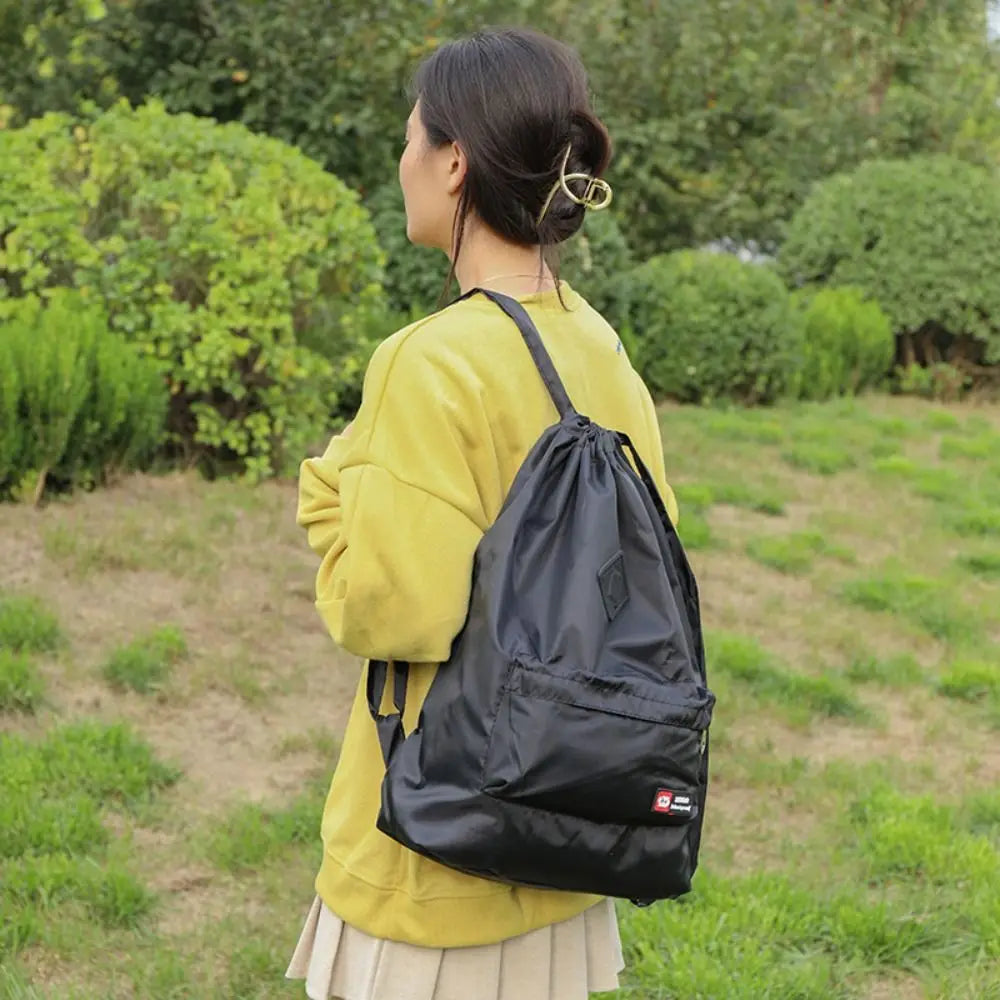 Women's Large Capacity Waterproof Drawstring Backpack Drawstring Backpack P3
