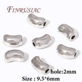 18K Gold Plated Metal Spacer Beads for Jewelry Making – 6mm Jewelry Making Beads P3 Rhodium Plated 10 pcs