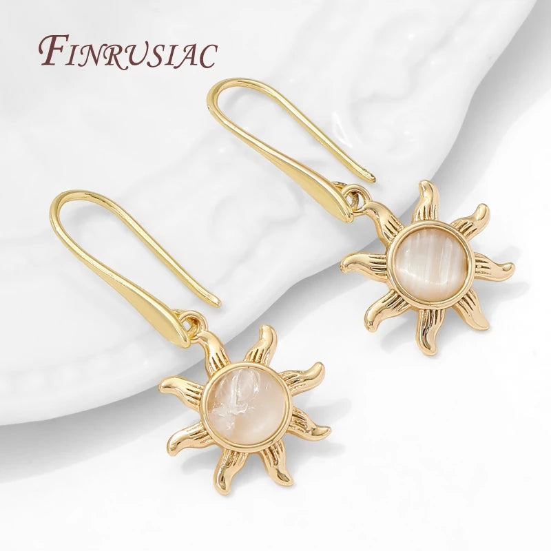 18K Gold Plated Charms – Flower Sun Moon DIY Jewelry Pendants DIY Jewelry Charms P3