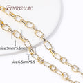 14K Gold Plated Brass Chain – DIY Necklace Jewelry Making DIY Jewelry Chain P3 14K Real Gold Plated 1 Meter