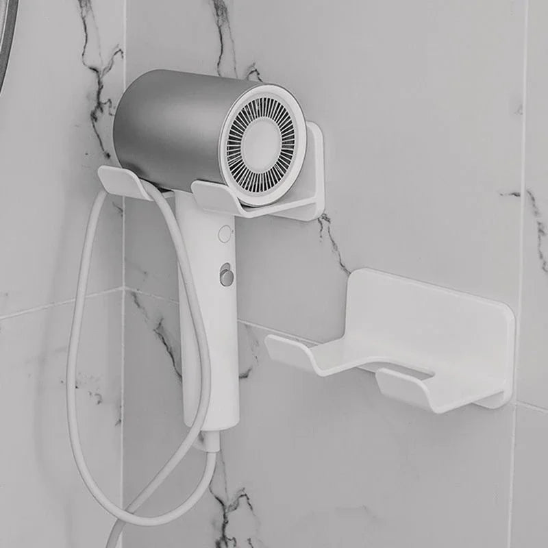 No-Drill Wall Mount Hair Dryer Holder – ABS Bathroom Rack Bathroom Storage Rack P3