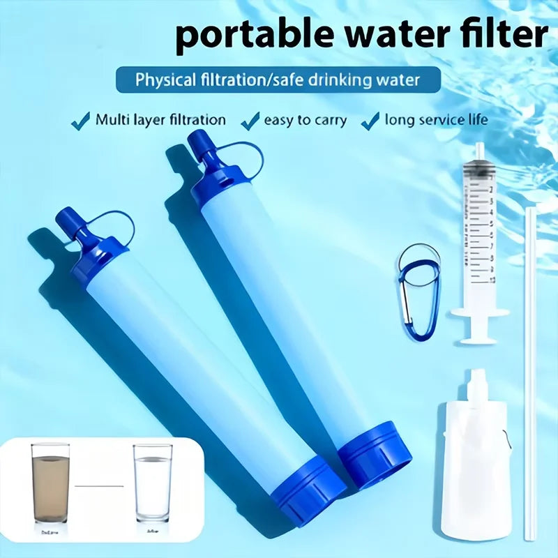 Personal Straw Water Filter – Camping & Survival Purifier Straw Water Filter P3
