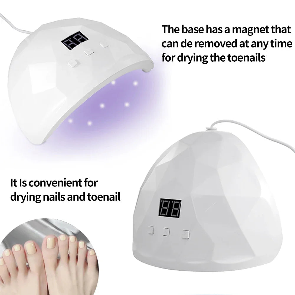 48W UV Gel Nail Curing Lamp – Home & Salon Nail Dryer UV Nail Curing Lamp P3
