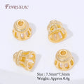 18K Gold Plated Filigree Cone Bead Caps – DIY Jewelry Findings Jewelry Findings P3 18K Gold Plated 10 PCS