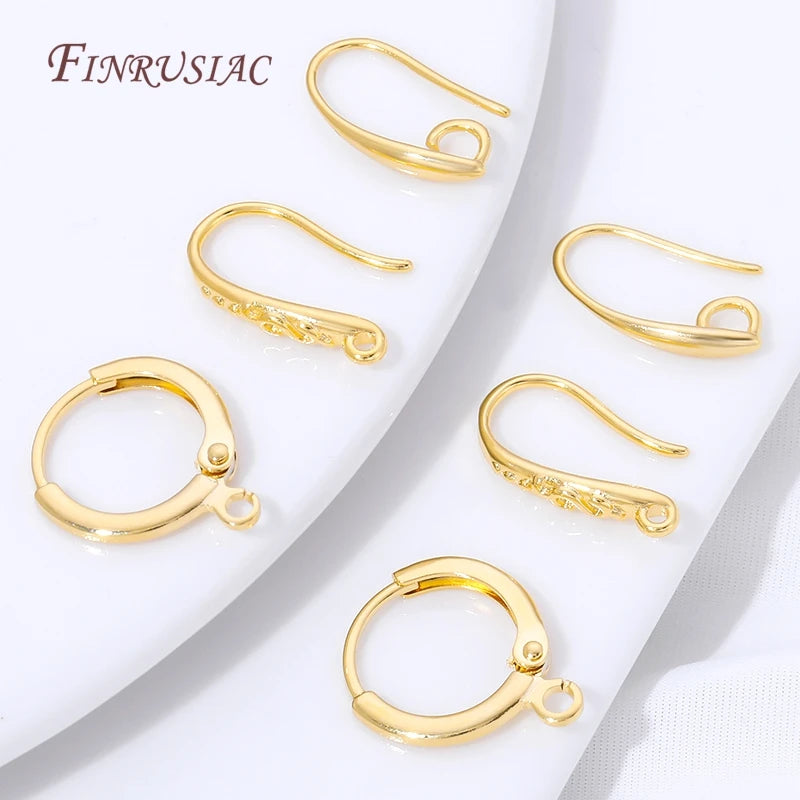 18K Gold Plated Hypoallergenic Earring Hooks | DIY Findings Earring Hooks Findings P3
