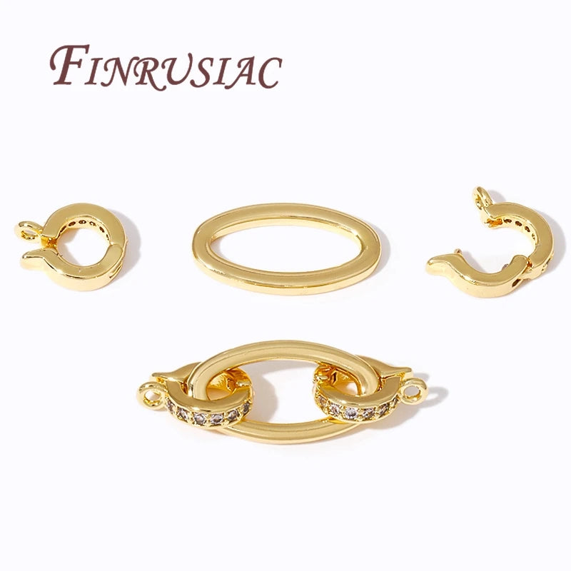 18K Gold Plated Pearl Clasp Connector – DIY Jewelry Findings Jewelry Clasp Findings P3