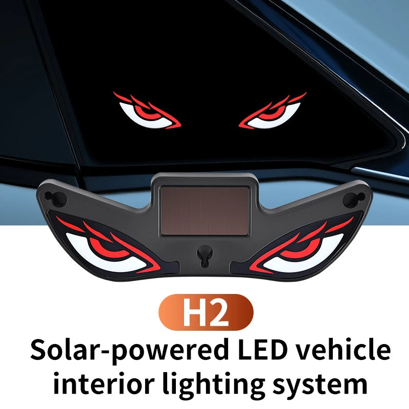 Solar Demon Eye LED Car Atmosphere Light | Wireless USB Car Atmosphere Light P3 H2