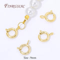 9mm 18K Gold Plated Circle Spring Clasps – DIY Jewelry Findings Jewelry Clasps & Findings P3 18k Gold Plated 10 pieces