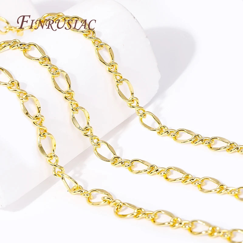 18K Gold Plated Brass Chains Bulk – DIY Jewelry Findings Jewelry Chain Findings P3