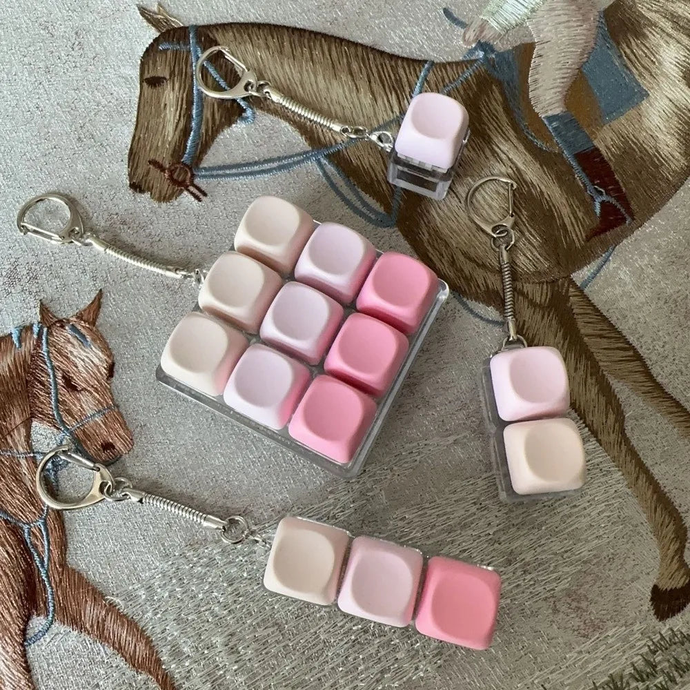 Finger Keyboard Keycap Fidget Keychain – Decompression Toy Fidget Keychain Toy P3