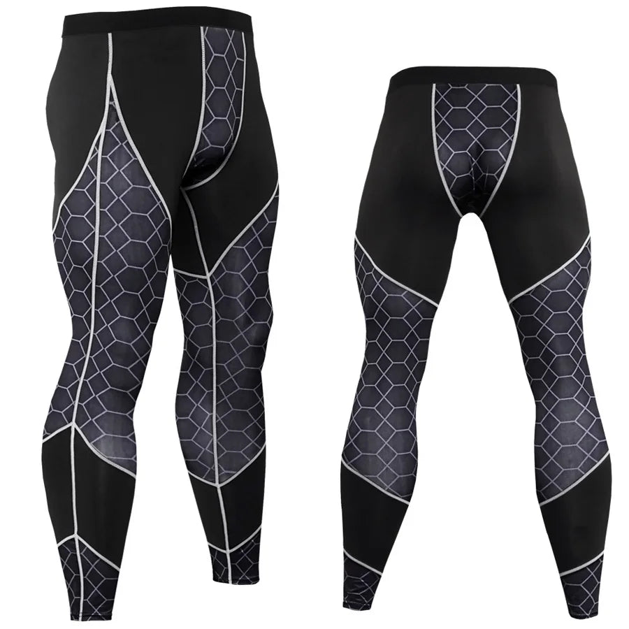 Men's Sports Thermal Underwear Set – Winter Compression Base Layer Thermal Underwear Set P3 Pants S