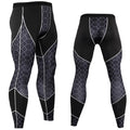 Men's Sports Thermal Underwear Set – Winter Compression Base Layer Thermal Underwear Set P3 Pants S
