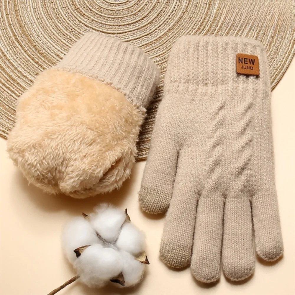 Thickened Knit Touchscreen Gloves – Unisex Windproof Winter Knit Winter Gloves P3