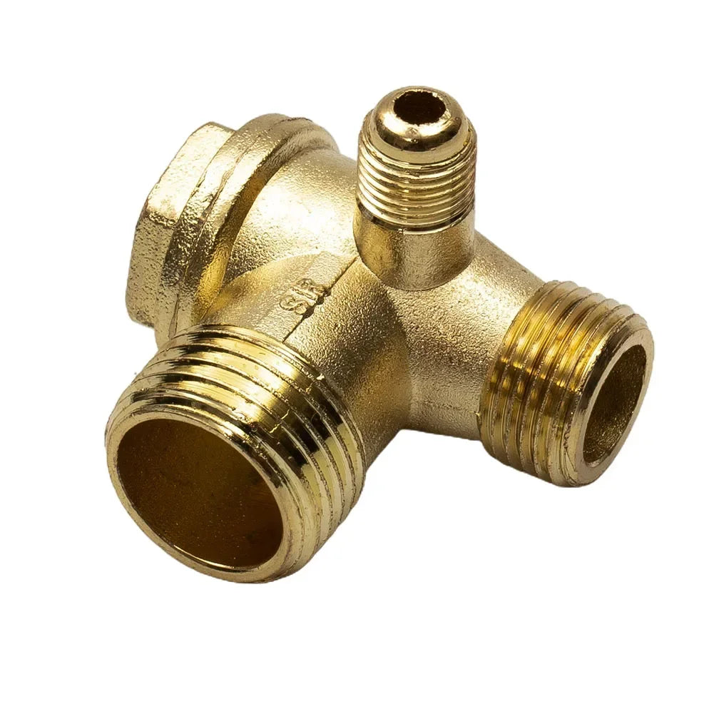3-Port Zinc Alloy Air Compressor Check Valve Connector