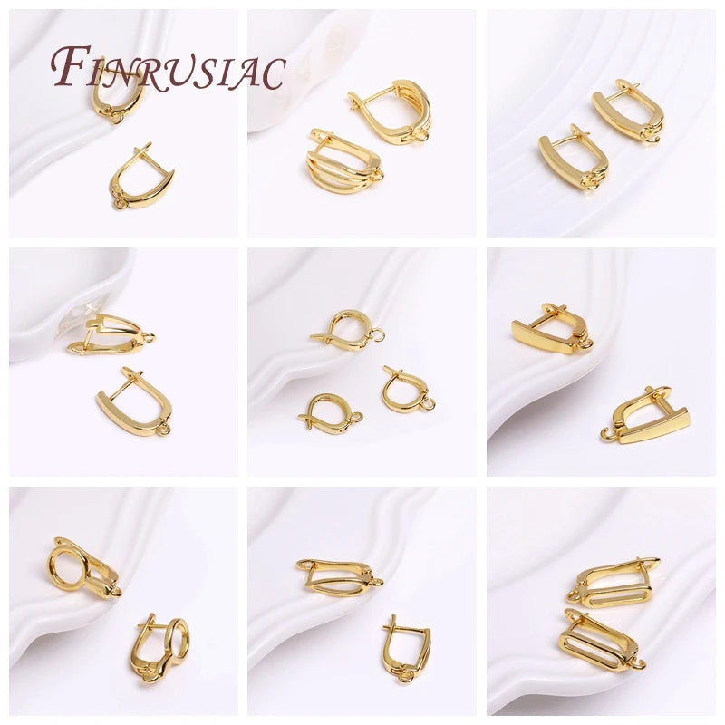 18K Gold Plated Lever Back Earring Hooks | DIY Jewelry Findings Earring Findings P3