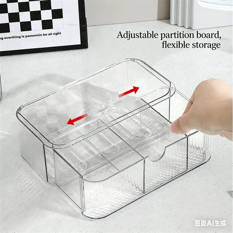 Stackable Drawer Makeup Organizer – Clear Acrylic Storage Box Makeup Storage Organizer P3