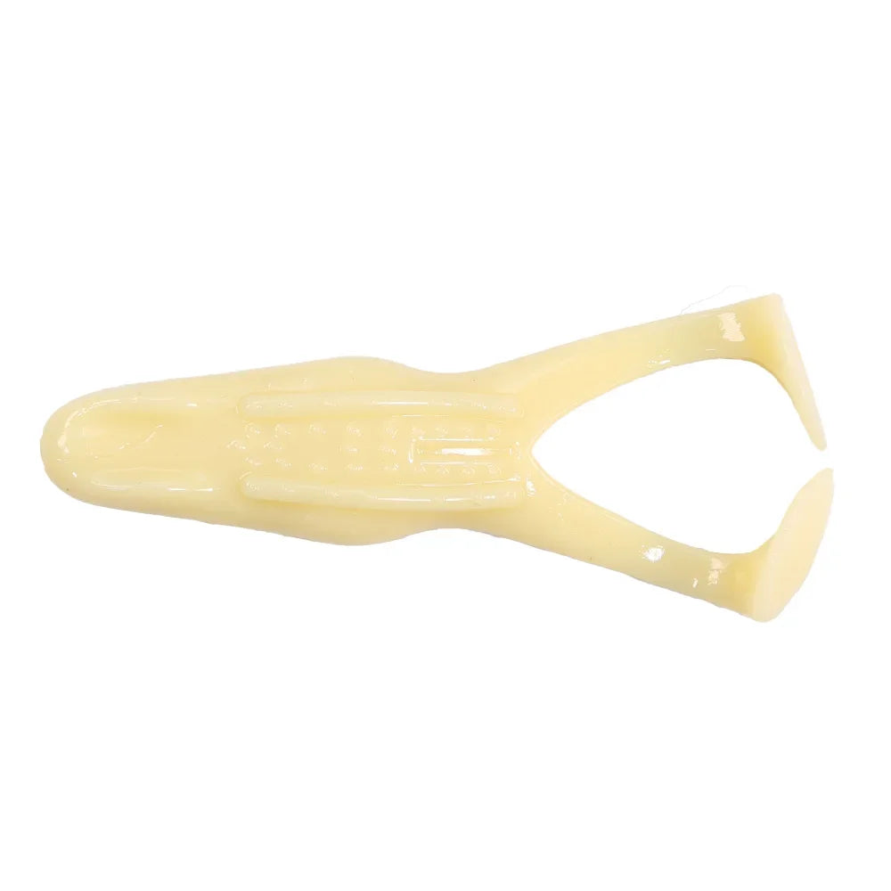 B&U 2-Pack Floating Frog Fishing Lure – Soft Silicone Swimbait Soft Fishing Lure P3 white 2pcs-95mm-12.5g