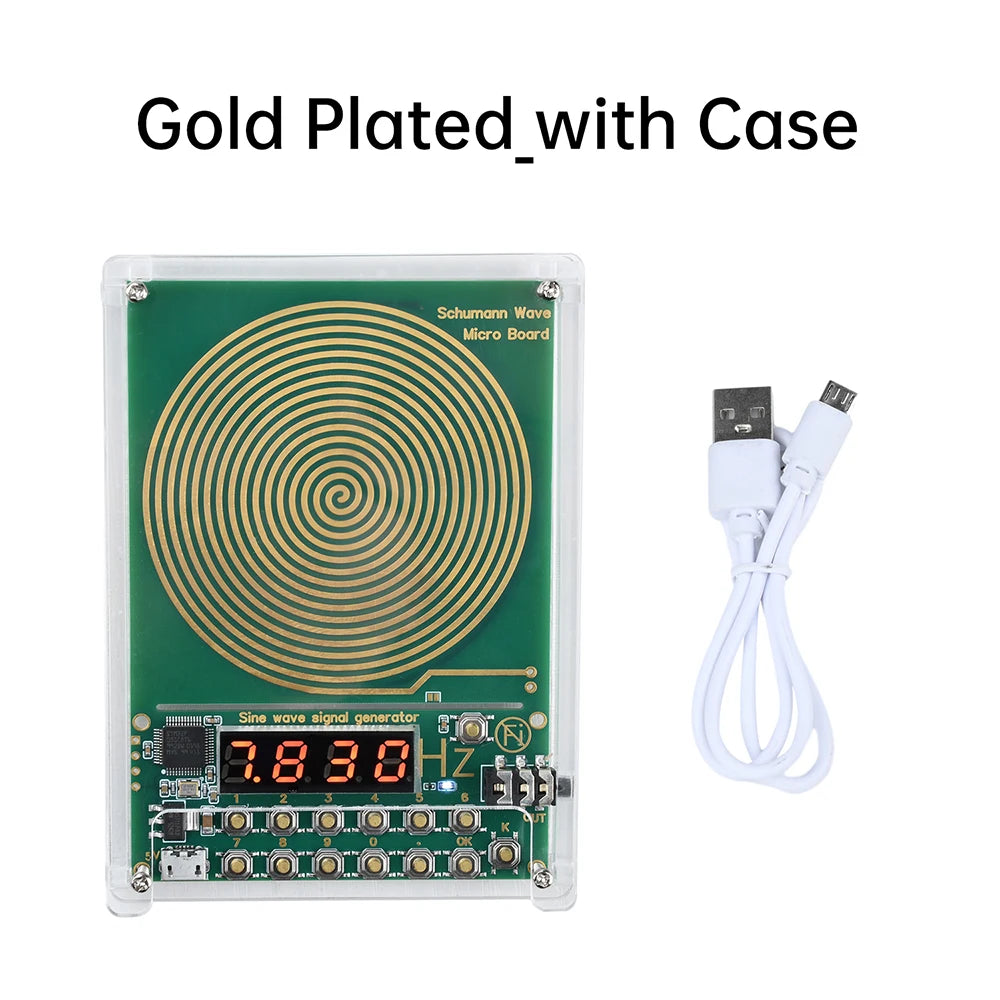 Gaqqee Schumann Wave Generator 0.1–100kHz Sine Wave USB Signal Generator P3 Gilt With Case