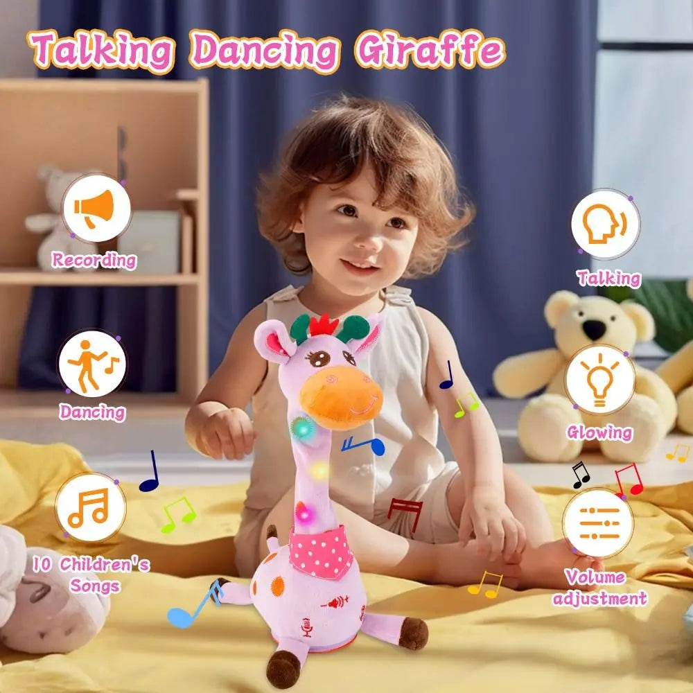 Dancing Talking Giraffe Plush Toy – Sings, Glows & Repeats Interactive Plush Toy P3