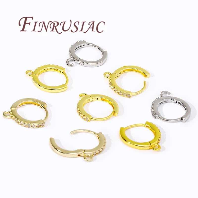 18K Gold Plated Earring Hooks – DIY Earwire Clasps & Findings Earring Hook Findings P3