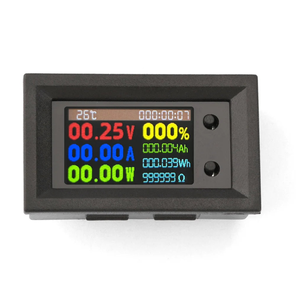 Gaqqee 9-in-1 DC Voltmeter Ammeter Wattmeter LCD Monitor DC Multimeter Monitor P3