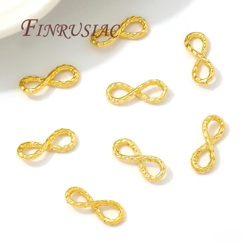 18K Gold Plated Figure-8 Brass Connectors | DIY Jewelry Findings Jewelry Findings P3